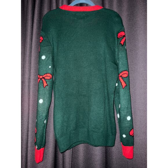 Ugly Christmas Sweater Xmas Size Medium Cat - Picture 3 of 3